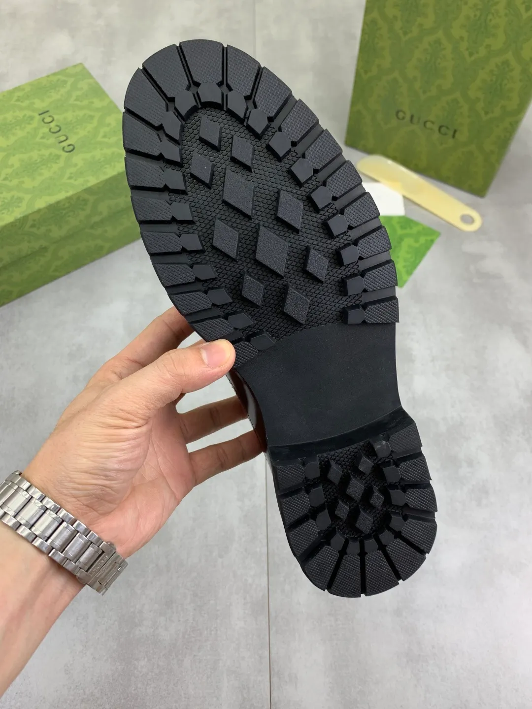 Men's Men's Shoes 💰P580 [New Style] 💰💎💎💎 [Gucci] GUCCI high-end men's formal business leather shoes, original order 1:1! Original imported high-end calfskin, original metal buckle, imported first-layer pigskin lining for feet, original high-end outsole, men's shoe size: 38-44